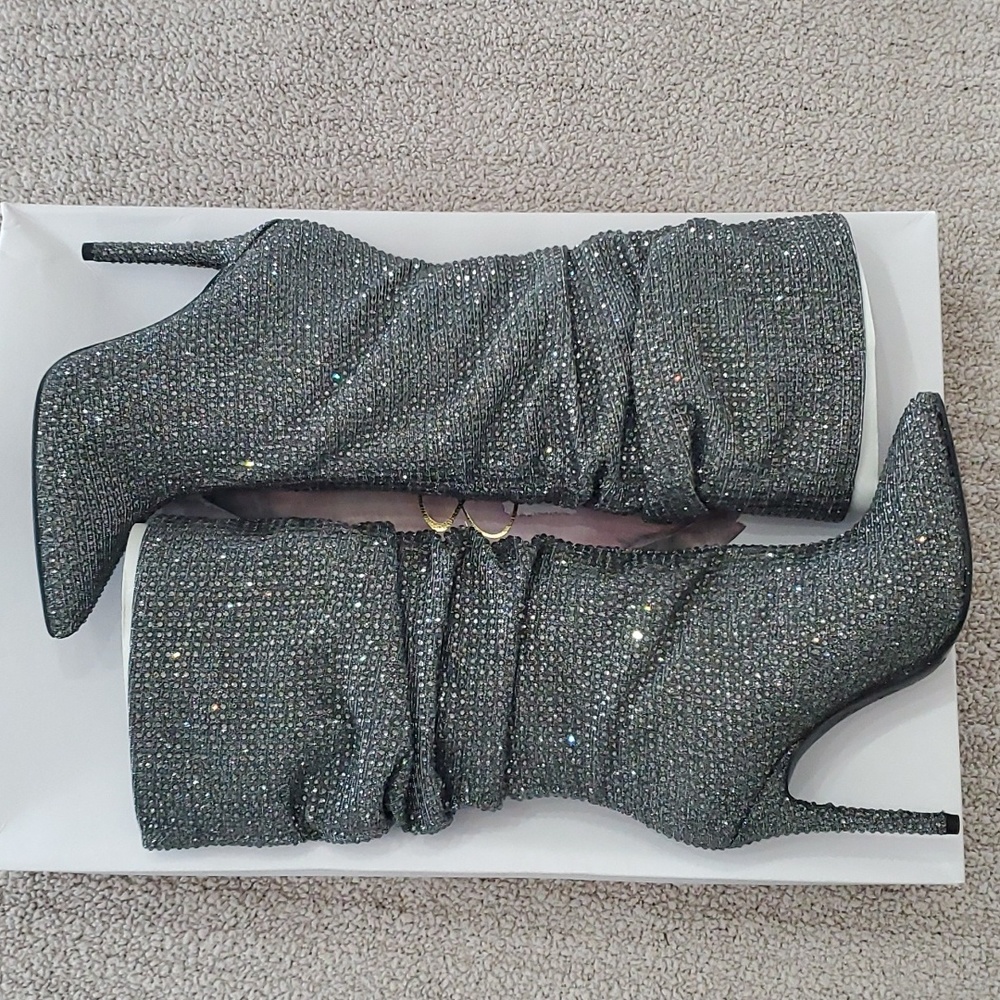 NEW Jessica Simpson Sparkly Boots - 7.5 - Picture 3 of 10